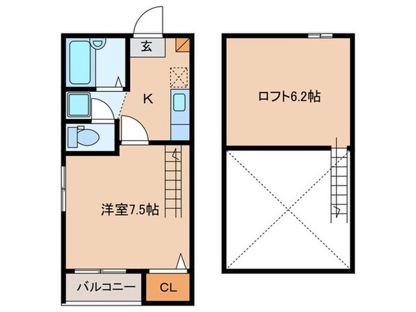 ＲＡＫＵコ－ポ田島の物件間取画像